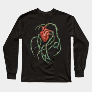 Heart and rose bush Long Sleeve T-Shirt